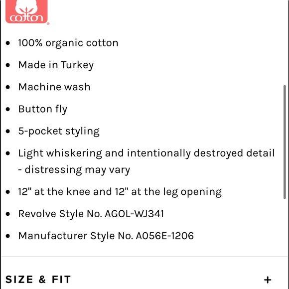 Agolde Riley crop - Picture 5 of 6